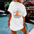 thumbnail image 1 of Pntutb Mujer Vintage Detrás Del Paisaje Impreso Patrón Casual Manga Corta Tops Blusa Pntutb Pntutb-2036, 1 of 9