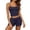 Navy, variant on Solid Ribbed Tank for Relaxed Sleepwear Soft Stretch Short Legging Pajama for Loungewear Comfortand Everyday Wear Back Support Dress Top Women 3xl Top