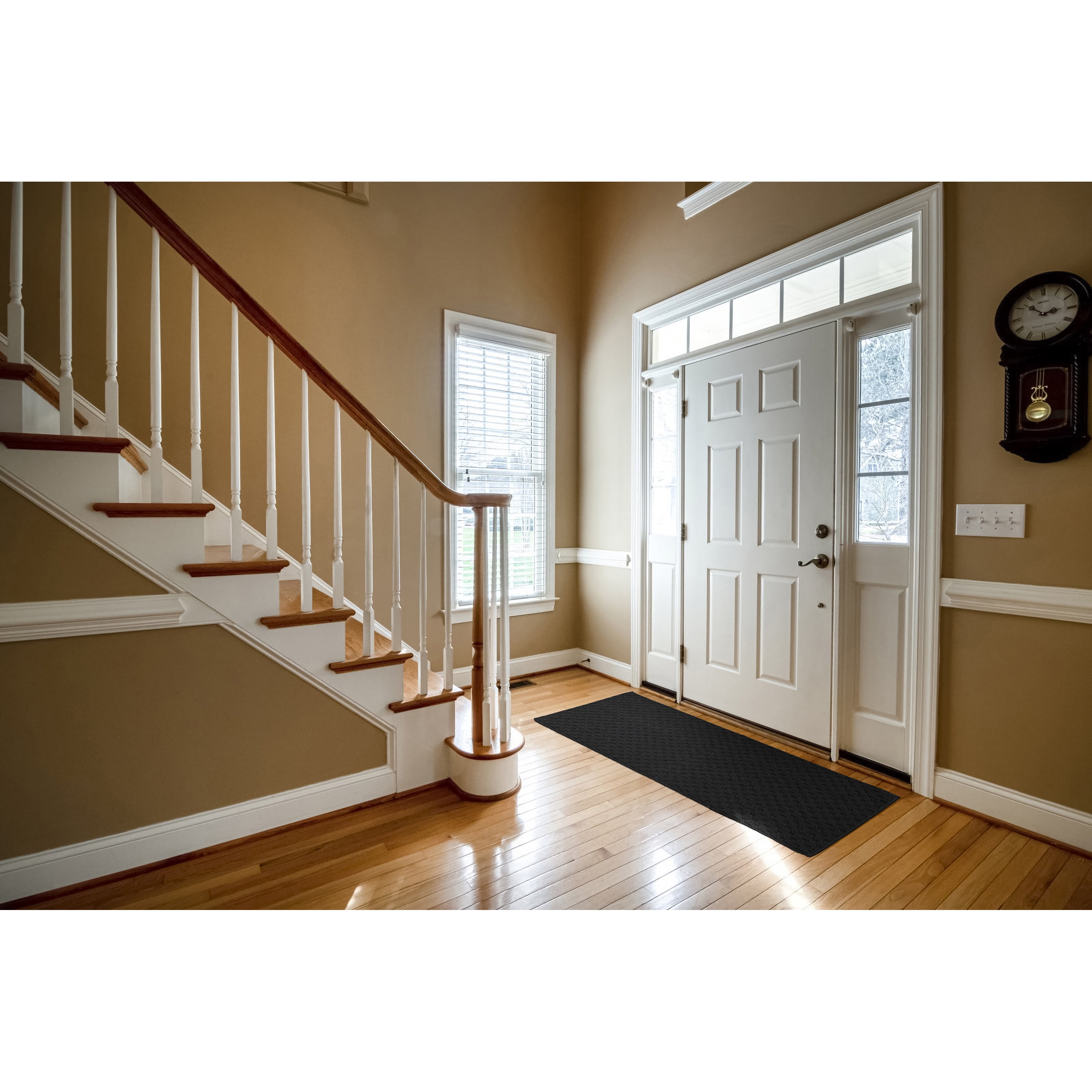 Garland Rug Town Square Black Indoor Runner Rug, 2' x 5'