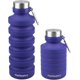 thumbnail image 1 of Collapsible Water Bottle, Reuseable BPA Free Silicone Foldable Water Bottles for Travel Gym Camping Hiking, Portable Leak Proof Sports Water Bottle wi, 1 of 4