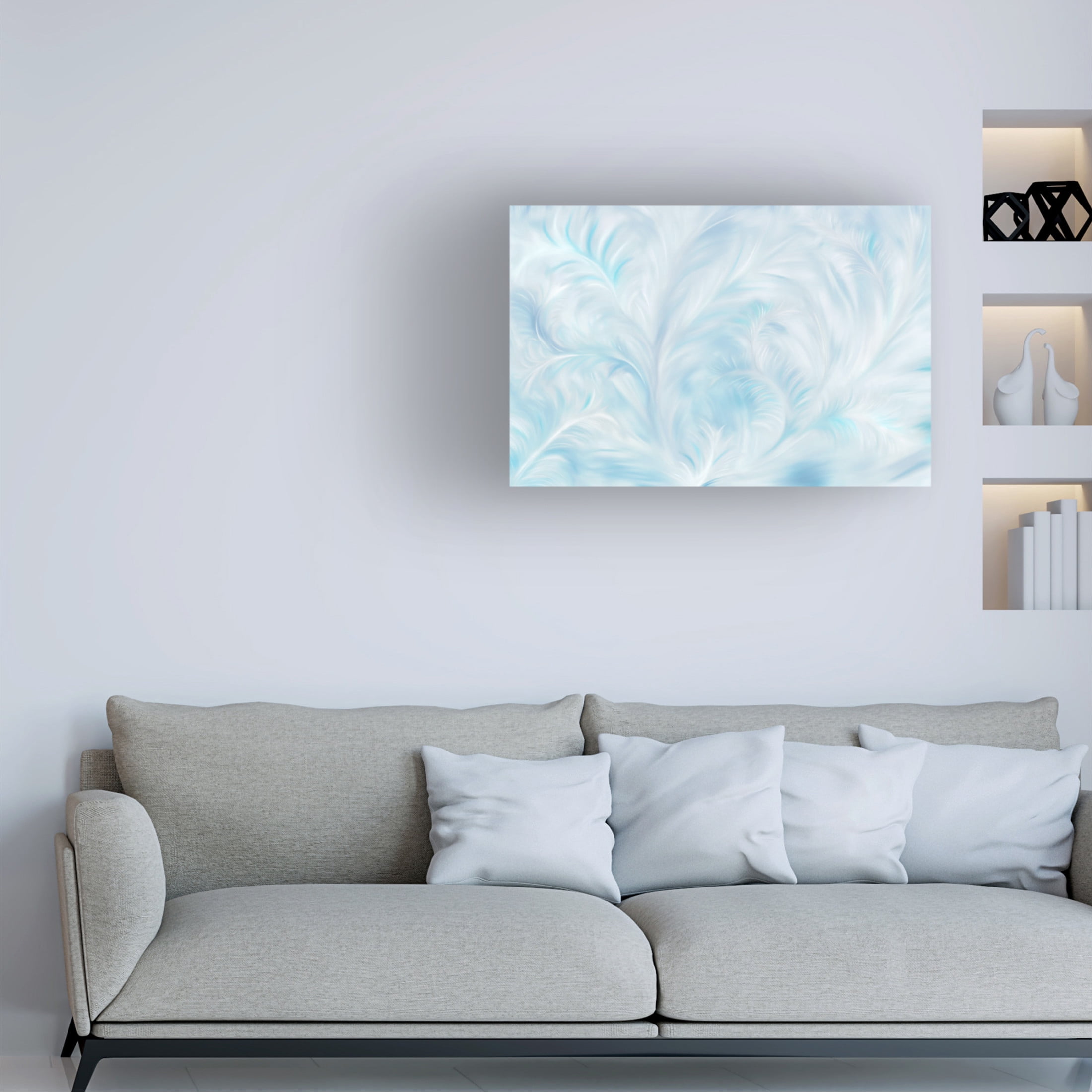 Canvas Wall Art - Aleksandrova Karina 'Winter Art' Wall Art for Living Room, Bedroom, or Office Décor by Trademark Fine Art - 19 x 12 Inches