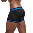 thumbnail image 3 of Mens Tanga Ropa Interior Color Sólido Trasero Elevador Transpirable Nylon Spandex Pantalones, Pantalones para Hombre Ropa Interior Moda Casual Deporte, 3 of 6