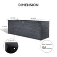 thumbnail image 4 of TerraDeco 42 Inch Rectangular Concrete Planter（42Lx14Wx15H，58 Pounds）,Durable All-Weather Use with Drainage Holes,Large Rectangular Planter  for Outdoor Indoor Plants, 4 of 5