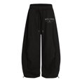 thumbnail image 3 of XIYON Girls Sweatpants Kids Baggy Wide Leg Sweatpants Elastic Waist Joggers with Pockets Relaxed Fit Casual Trousers 5-6 Years, 3 of 5