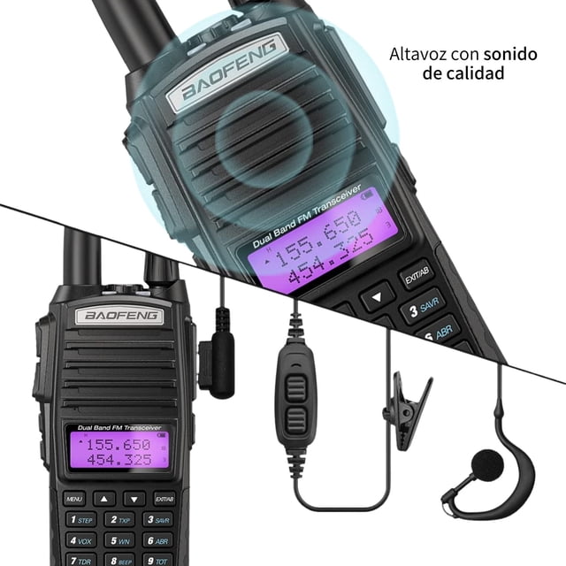 Radio Baofeng Uv-82 Uhf Manos Libres Walkie-talkie 10km Picool UV-82