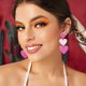 thumbnail image 5 of 2 pares de pendientes de corazón cuelgan lindos pendientes colgantes de amor pendientes de San Valentín accesorios de mujer, 5 of 6