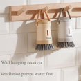 thumbnail image 7 of Kitchen Soap Dispensing Dish Brush Storage Set, All-In-One Pot And Pan Cleaning Tool With Integrated Soap Dispenser, Suspension Storage Design For Efficient Kitchen Use, 7 of 7