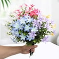 thumbnail image 5 of Artificial UV Resistant Flowers Outdoor Fake Plants Flowers Star Jasmine White Greenery Plastic Flowers Farmhouse Plants Shrubs for Hanging Planter Garden Cemetery Grave Kitchen Decor, 5 of 8