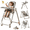 High Chair-GRAY, variant on EaseBaby 2-in-1 Baby High Chair,Toddler Eating Chair & Swing Combo,Portable Feeding Chair with Adjustable Dining Tray for Infant,Unisex,Gray