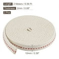 thumbnail image 2 of Uxcell 10mm Flat Wide 2 Meter Long Cotton Oil Lamp Wick with Red Stitch, 2 Roll, 2 of 5
