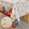thumbnail image 4 of Thanksgiving Rectangle Tablecloth for Holiday - Fall Tablecloth Turkey Pumpkin Pattern Table Cloth, Decorative Table Cover for Banquet Party Kitchen Dining Room, 60 x 84 Inch, 4 of 6
