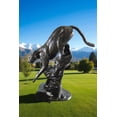 thumbnail image 4 of Aluminum Panther Cugar Climbing Rock Statue with Striking Detail 44 x 20 x 50"H, 4 of 12