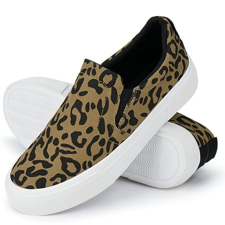 

Womens Slip on Sneakers Canvas Shoes Fashion Loafers Memory Foam Casual Shoes