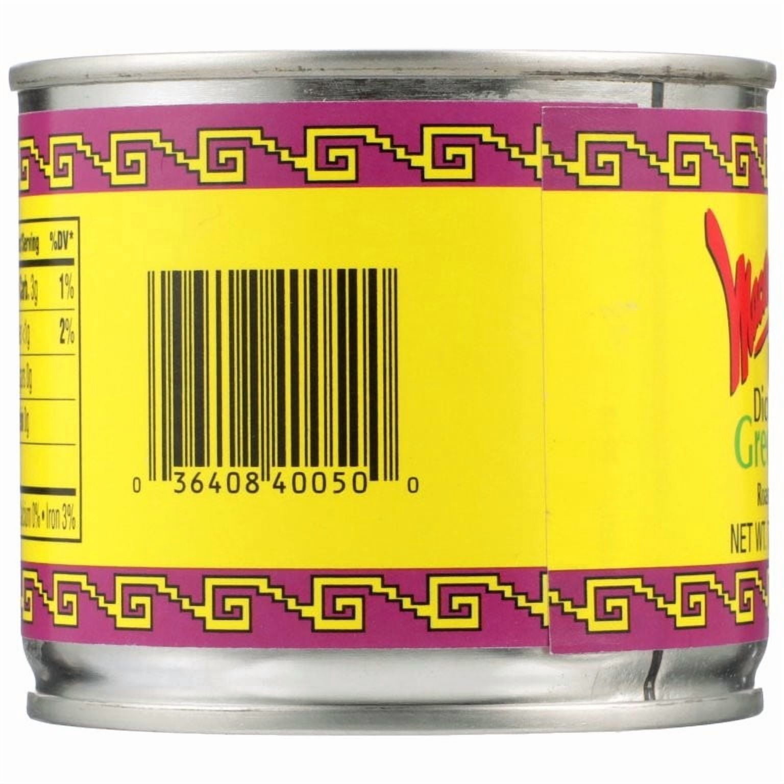 (4 pack) Macayo's Canned Fire Roasted Diced Green Chile, 7oz