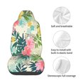 thumbnail image 4 of Honeii Tropical Flowers Print Car Seat Cover,Car Interior Covers,Universal Fit Seat Protector, Compatible with Most Cars, SUVs, Trucks, and Vans, 4 of 5