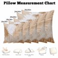 thumbnail image 5 of Throw Pillow Covers, Orange Brown Palm Leaves Decorative Throw Pillow Covers 18x18 Inch, Summer Tropical Plants Botanical Square Linen Pillow Cases for Couch/Living Room/Sofa, 5 of 9