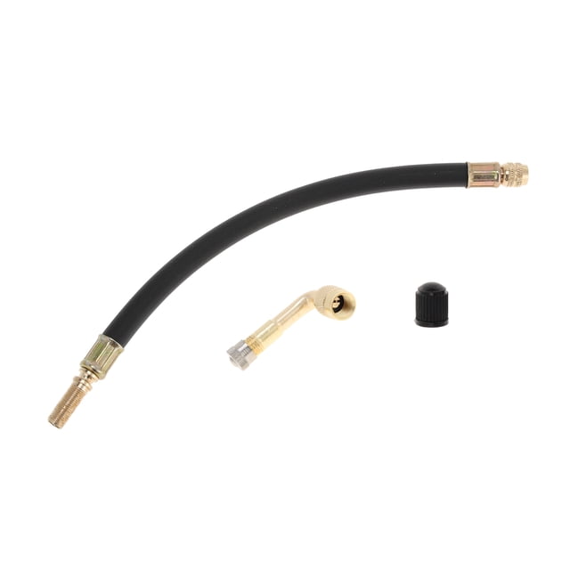 1 juego de extensión de válvula de llanta de cobre de 90 grados con vástago de válvula de llanta flexible de plástico de 250 mm para automóvil, motocicleta, RV, camión, bicicleta