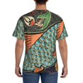 thumbnail image 3 of Bixox Men's Rich Fish Printed Short Sleeve Skinny Athletic T-Shirt, 3 of 6