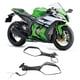 thumbnail image 4 of Espejo de motocicleta espejos retrovisores laterales decorativos antivibración aspecto fresco con luces de señal de giro para moto ANGGREK Otros, 4 of 8