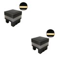 thumbnail image 4 of Yuarrent Luz de columna solar, luces de paisaje, interruptor automático, accesorio brillante útil, decoración del hogar para jardín al aire libre, luz Luz amarilla cálida 2piezas Yuarrent CBP215541, 4 of 6