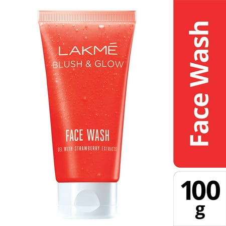 Lakme Blush and Glow Strawberry Gel Face Wash, (Best Blush For Strawberry Blondes)