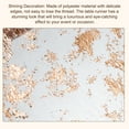 thumbnail image 3 of Uxcell Rose Gold Table Runner 11" x 180", Metallic Foil Thin Mesh, 3 of 5
