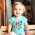 thumbnail image 3 of Soccer Bow Shirt for Girls and Toddlers Cute Girly Soccer Tee for Sporty Kids Chill Shirt 12 Months, 3 of 4