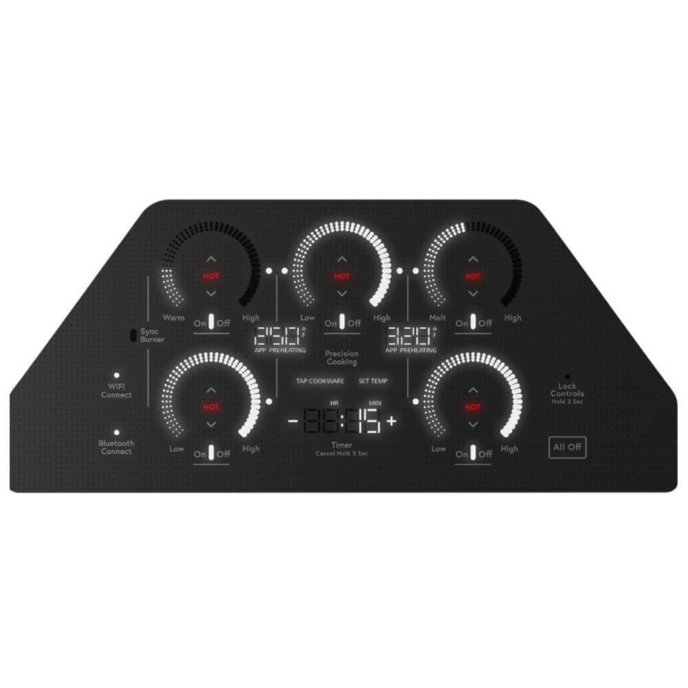 Café CHP90361TBB 36 inch Black 5 Burner Electric Built-In Cooktop