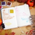 thumbnail image 5 of Pumpkin Corner Clear Stamp Autumn Fall Leaves Silicone Clear Stamp Thanksgiving Christmas Background Cover Rubber Stamps for Scrapbook Journal Christmas Card Making 4.3x6.3x0.1 Inch Mixed Color, 5 of 8