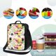 thumbnail image 4 of Fotbe Retro Musical Lonchera Bolsa de Almuerzo para Hombres y Mujeres, Lonchera de Gran Capacidad, Bolsa de Almuerzo Reutilizable, Bolsa Térmica Aislante, 4 of 7