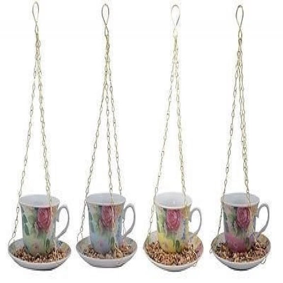 Esschert Design FB280 Hanging Teacup Feeder in Gift box