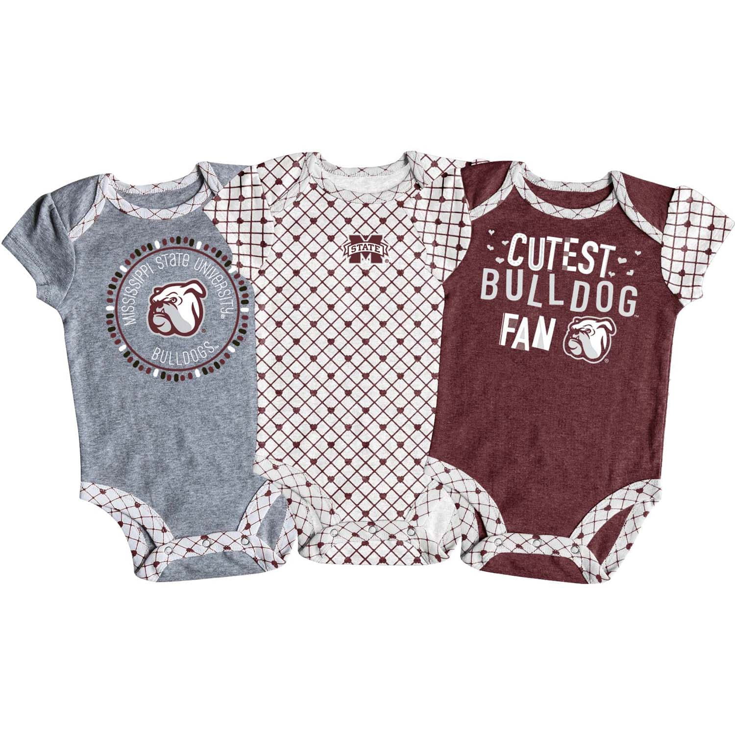 Mississippi State University MSU Bulldogs Baby Bodysuit Creeper 6-9 Month mo NWT 
