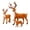 Orange, variant on Gymnture christmas Christmas Deer Figurine Set Miniatures Fawn Decoration
