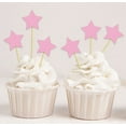 thumbnail image 2 of Darling Souvenir, Baby Shower Star Shapes Cupcake Toppers, Birthday Wedding Party Dessert Decorations - Pack Of 40, 2 of 2