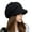Black, variant on Women Newsboy Cap Visor Beret Hats Soft Panels Vintage Cabbie Hat Cap For Women Girls