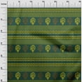 thumbnail image 2 of oneOone Cotton Flex Lime Green Fabric Ethnic Block Fabric For Sewing Printed Craft Fabric By The Yard 40 Inch Wide, 2 of 4