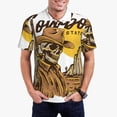 thumbnail image 2 of Salouo Skull Cowboy for Men's Short Sleeve Polo Shirts,Polo Shirts for Men Performance Short Sleeve Golf Shirt Athletic Casual Collared T-Shirt-Medium, 2 of 8