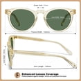 thumbnail image 4 of Gafas de sol CARFIA Retro Acetate Polarized para hombre UV400, 4 of 9