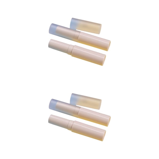 Seitruly 50x tubos de bálsamo labial amplia aplicación para hidratar labios tubo de lápices labiales vacíos tubos de bálsamo labial vacíos color crema 2Conjunto