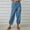 Blue, variant on Womens Summer Pants Fashion Casual Loose Cotton and Linen Pocket Trousers Pants Palazzo Pants Trousers Womens Clothes