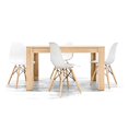 thumbnail image 1 of Comedor Alterego Niklas con 4 Sillas Blancas, 1 of 2