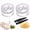 2pcs, variant on Transparent Manual Garlic Twist Chopper, Hand-Powered Mincer & Grinder for Garlic, Onion, Ginger, Herbs & Nuts