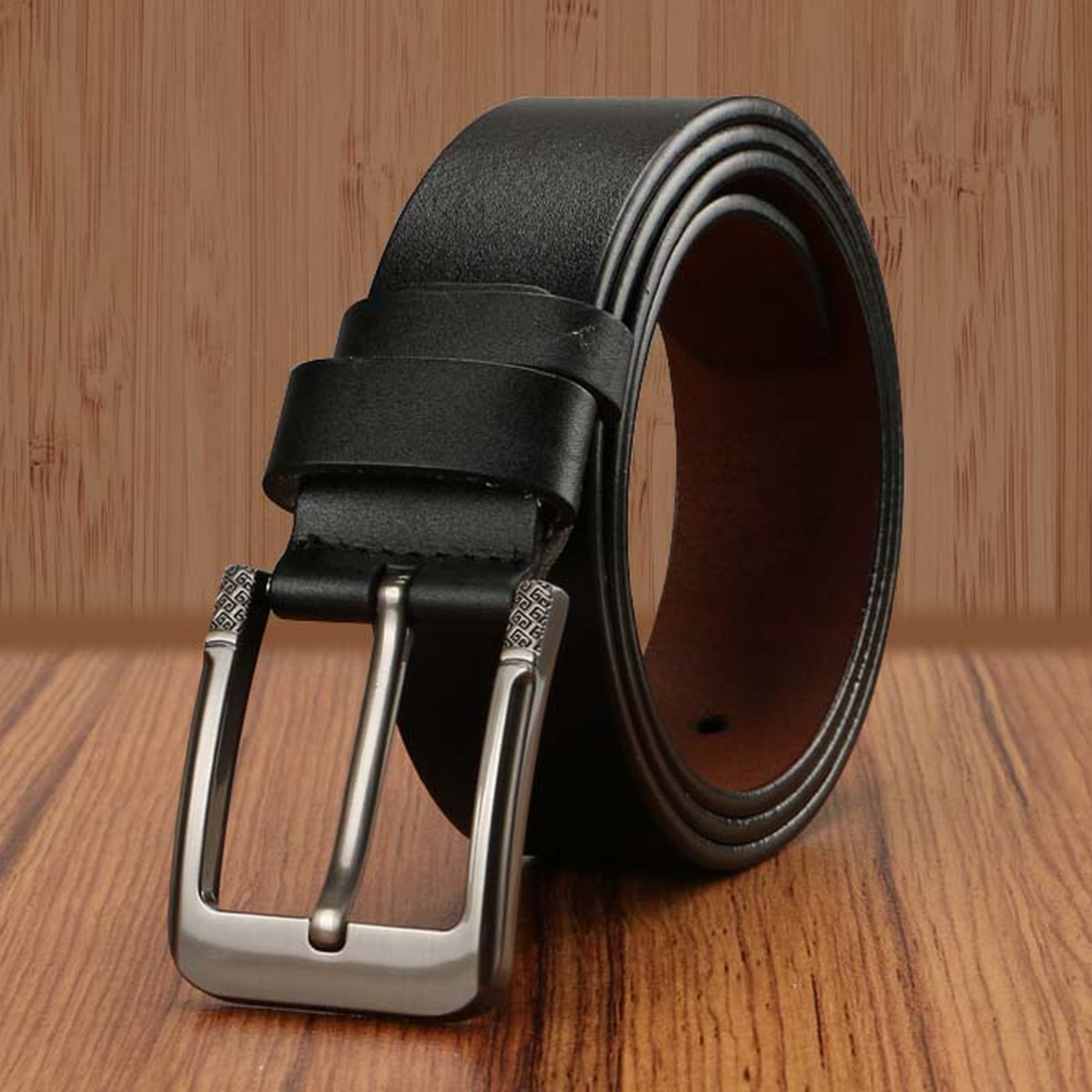 SENDEFN Men's Belt Full Grain Leather Belts with Single Prong Buckle Trim  to Fit, Gift Box at  Men’s Clothing store