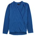 thumbnail image 1 of Alfani Womens LS Knit Blusa, Azul, X-Large Alfani Tejer, 1 of 2