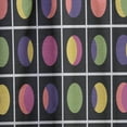 thumbnail image 4 of Designart 'Circular Moons Retro Pattern' Mid-Century Modern Curtain Panel, 4 of 5