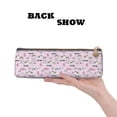 thumbnail image 2 of Naloa No Drama Llama Print Leather Pencil Case - Portable Big Capacity Pencil Pouch Organizer Bag Stationery Bag for Work & Office Pencil Pen Case, 2 of 5