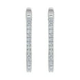 thumbnail image 2 of 14K White Gold Diamond Hoop Earrings (0.40 Carat), 2 of 3