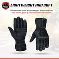 thumbnail image 3 of Daniel Smart Men’s Leather Gloves – Aniline Goat Leather Motorcycle Glove with knuckle protection and Touch Screen Finger Tip, 3 of 6