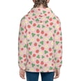 thumbnail image 6 of Kdxio Strawberry And Flowers Pattern Kids Boys Girls Zip Up Hoodie 3D Printed Hooded Sweatshirt Hoody Coat with Pocket 7-12 Y-Small, 6 of 6