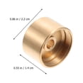 thumbnail image 4 of 1 Set Trumpet Button Buckles Portable Press Covers Trumpet Accessories (Golden), 4 of 8